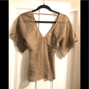 Dressy sweater deep v front and back